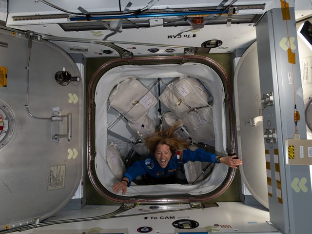 Astronaut Sophie Adenot aboard the ISS