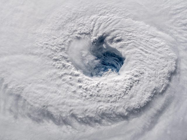 Hurricane seen from the International Space Station